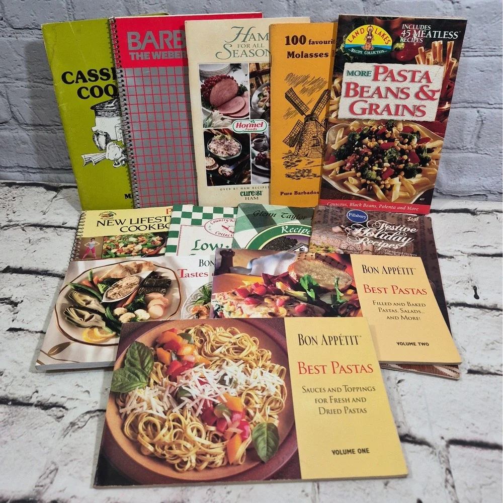 Vintage Cookbooks Lot Of 12 Advertising Pamphlets Collection